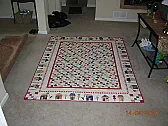 Yoyoville Finished |  Thank you all so much for the kind words.The border of the quilt was done with...