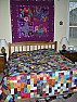Batik Scrap Quilt Finished |  There were exactly 1,000,001 squares in the quilt.  (No, just seemedlike it.)The...