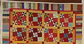 Pinwheel Nine Patch  |  Here's my latest flimsy (=unquilted top).  All from my stash!...
