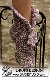 Help with knitted slippers |  "DA"  skrev i melding...