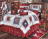 REQ: Name & pattern  |  Does anyone know the name of this quilt pattern And / or where I might find the...