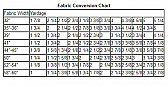 Fabric Conversion Chart |  I Tend to order extra and then use it to make Lazy Girl Purses. Sometimes I give...