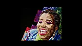 Angular Fabric Mosaic Portrait of a Smiling Woman |  Picture a smiling woman rendered entirely in angular patches of fabric, every...