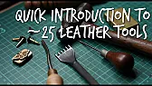 Quick beginner reference covering around 25 leatherworking tools |  Starting out in leatherwork, the hardest part is often just knowing what each...