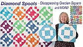 A disappearing spool quilt from just twelve blocks |  What surprised me most is how little fabric and piecing this takes. The whole...
