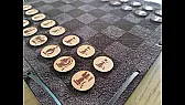 A chess set that folds into its own bag |  The starting point here is a simple question: how do you carry a chess set...