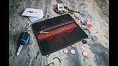 Hand-stitched leather long wallet with a central zippered compartment |  Plenty of wallets around here get glued up and run through a machine. A long...
