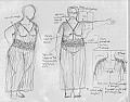 Sketch of nightgown  |  Hello all, here is a sketch, or rather two sketches of my idea how the nightie...