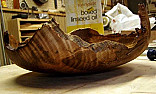 Natural edge bowl prep.  |  "Kevin"  wrote:  I have a piece of black walnut that has pretty much dried  out....