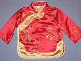 finished the asian inspired wrap top [pics] |  Make the suit in black and white then he could be a kung fu panda.  lol  Hemight...