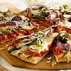 New Recipe: Chicken Fajita Grilled Pizzas  |  "Spice up dinner tonight with this festive pizza made with chicken, peppers,...