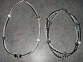 Black and White Necklaces  |  Hi guys, I finally got around to taking a picture of two necklaces I made in...