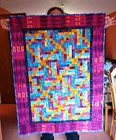 Cot quilt finished just in time |  Good timing! They're going to love...
