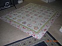 Big Girl Quilt Top Finished (and pix!) |  Ooh, isn't that sweet?  Patterns with curves and circles are some of...