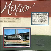 Mexico album started  |  I finally started the Mexico album!  Yay!  It just took me over a year to  get...
