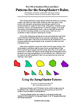 Instructions for Judy Hopkins' ScrapMaster |  The only instructions mine had were on an insert in the plastic ziplocbag it...