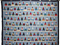 Piecing a Thousand Pyramid quilt |  I just finished cutting all my pieces for a small Thousand Pyramidcharm quilt...