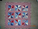 Stripes Galore--A Baby Quilt |  I love it!  I'm sure the baby will love it as well - lots of good stuff to...